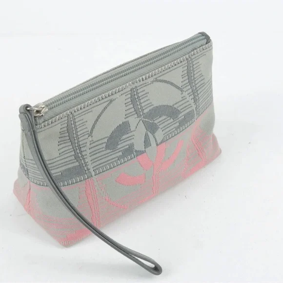 CHANEL Pouch Clutch Bag Gray Pink - Picture 5 of 12